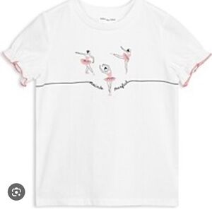Miles The Label Girls' Ballerina Graphic Tee - Little Kid size 8